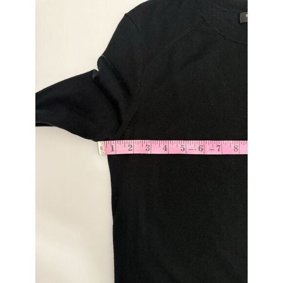 Banana Republic Merino Wool Sweater Top Crew Neck Black Lightweight Womens Small - Picture 8 of 14